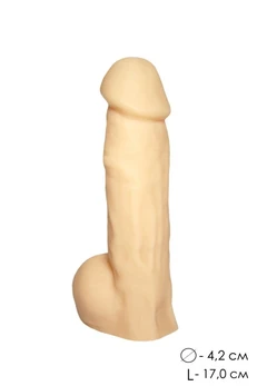 Dildo šuplji telesni l 170mm D 42mm art. 100-05 BU SB