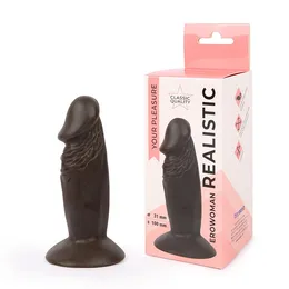 Dildo l radnog dela 100 mm d 31 mm, Boja braon, PVC art. ER-30060-1