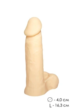 Dildo šuplji telesni l 163mm D 40mm art. 100-02 BU SB