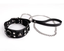 Ogrlica vesela Rodžer koža