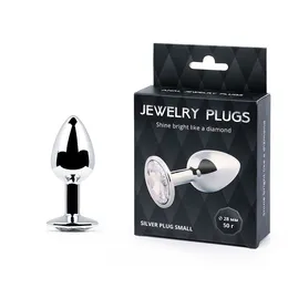 Silver plug Small (analna čaura) boja kristala je bezbojna, l 72 mm, d 28 mm, Težina 50 g, art. SS-01
