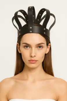 Kraljevska kruna od prave kože