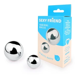 Vaginalne kuglice 2 kom. bez vezice, metal D 30 mm (110 gr.), D 20 mm (35 gr.) art. SF-70161