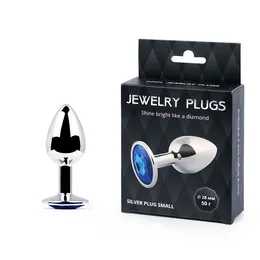 SILVER PLUG SMALL (utulka analna) boja kristala plava, L 72 mm, D 28 mm, težina 50g, art. SS-13