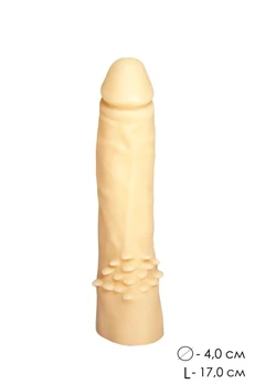 Dildo šuplji telesni l 170mm D 40mm art. 100-10 BU SB