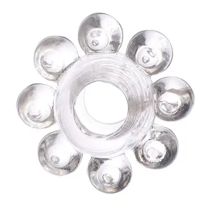 Prozirni prsten za erekciju gela-cvet