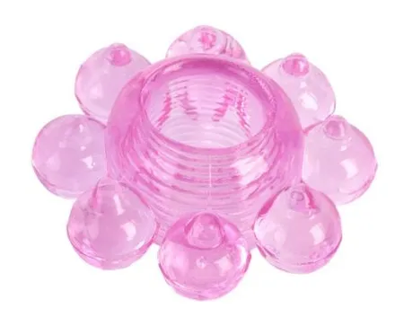 Ružičasti prsten za erekciju gela-cvet