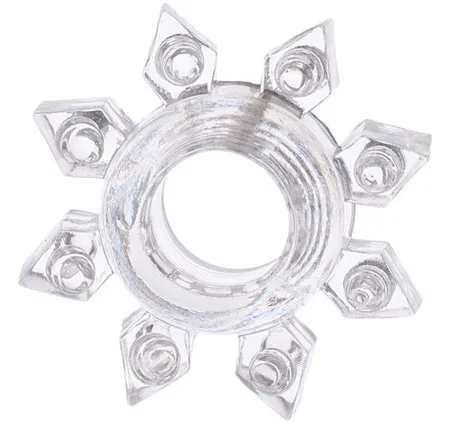 Prozirni prsten za erekciju gela-zvezda