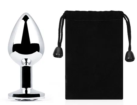 SILVER PLUG MEDIUM (utulka analna), L 82 mm, D 34 mm, težina 90g, boja kristala bescvetna, art. SM-01