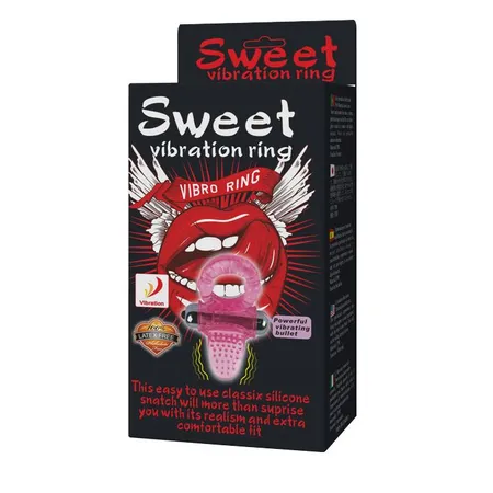 Prsten za erekciju sa vibracijom roze