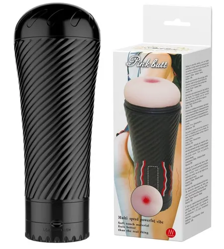 Masturbator-anus sa vibrom u tikvici Pink Ladi BM-00900T31Z-2