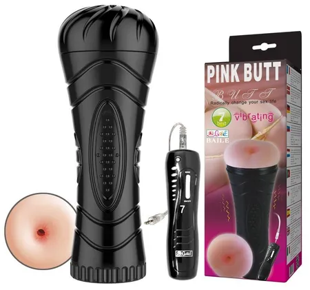Masturbator u tikvici Pink Butt Vibrating BM-00900T27Z-1