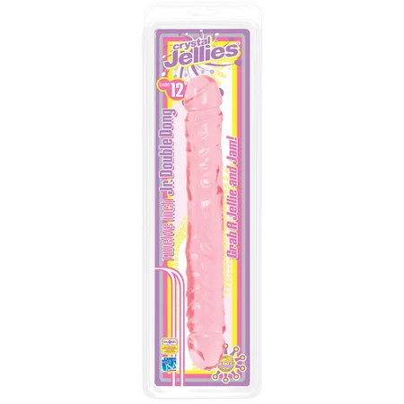 Dvostrani gel Dildo Cristal Jellies 12 Jr. Double Dong 30,5 cm.