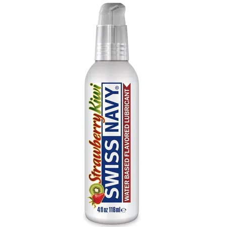 Лубрикант swiss navy strawberry kiwi lube с ароматом клубники и киви .