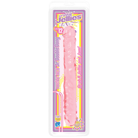 Dvostrani gel Dildo Cristal Jellies 12 Jr. Double Dong 30,5 cm.