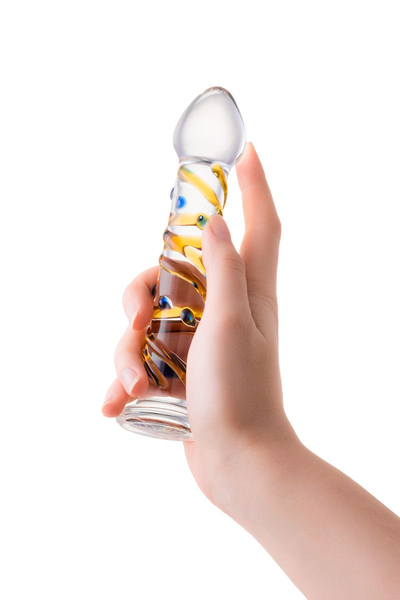 Nerealni Dildo Sekus Glass, staklo, prozirno, 17,5 cm (912093)