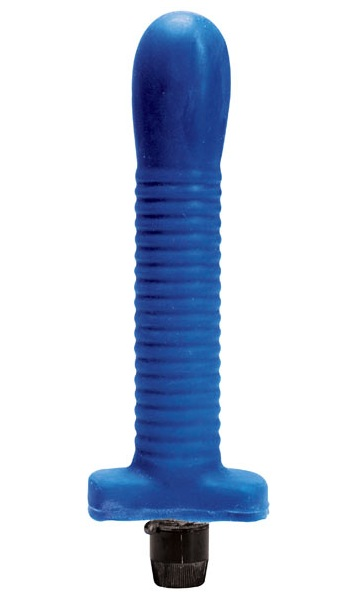 Plavi silikonski vibrator sa više brzina .