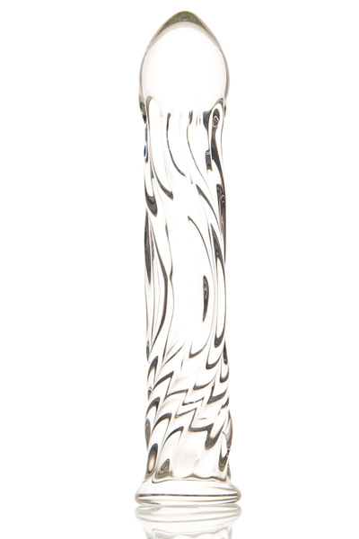 Stakleni dildo talas-17 cm.