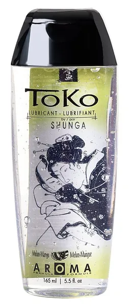 Съедобный лубрикант с ароматом дыни и манго .