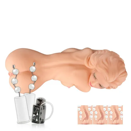 Hera 1, masturbator žensko telo 3D, tri rupe sa vibracijom, rotacijom