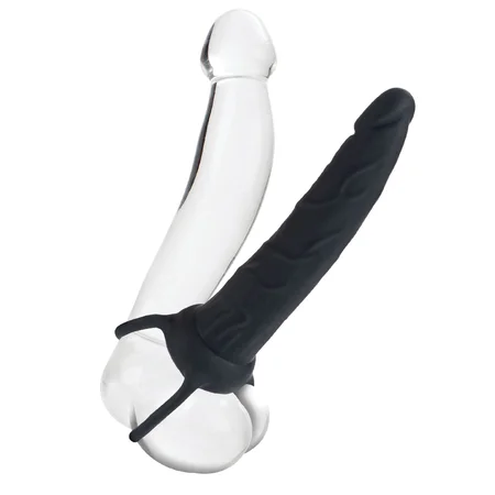 Dodatak za penis Silicone Love Rider Dual penetrator za dvostruku penetraciju - 14 cm.