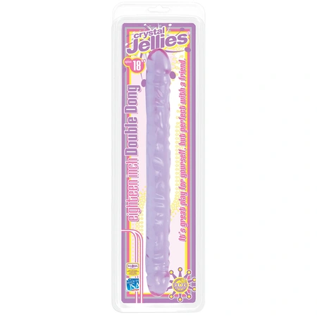 Dvostruki ljubičasti Dildo Double Dong Purple Jellie-46 cm.