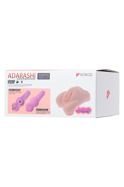 Adarashi 2, vagina masturbator bez vibracija sa dvostrukim slojem materijala