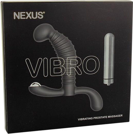 Crni stimulator prostate Nekus vibro - 10,2 cm.