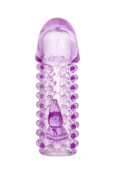 Dodatak za penis TOIFA, TPE, ljubičasta, 13 cm