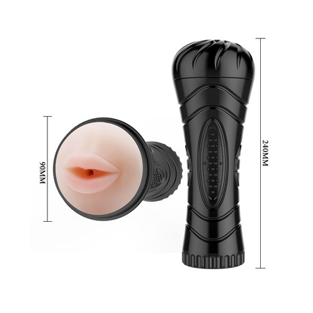 Masturbator u tikvici Pink Mouth Vibrating BM-00900T27Z-2