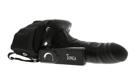 Muška falloproteza sa vibracijom Robotic male Strap-on black-17 cm.