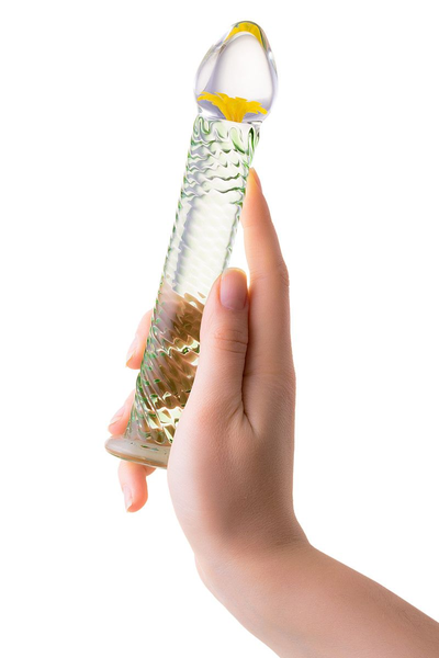 Nerealni Dildo Sekus Glass, staklo, prozirno, 16,5 cm