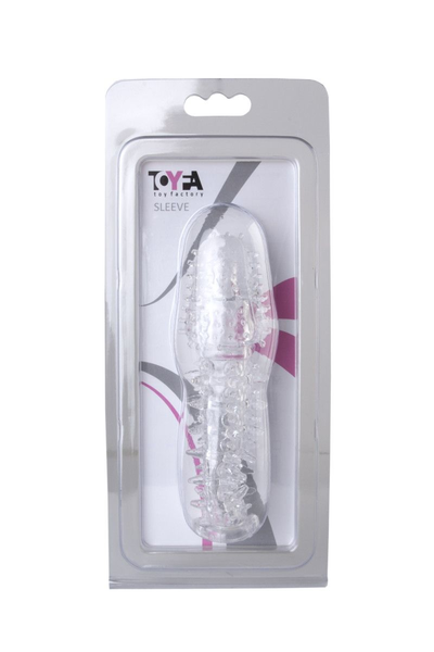 Dodatak za penis sa toifa resicama, TPE, providan sa šiljcima, 13,5 cm