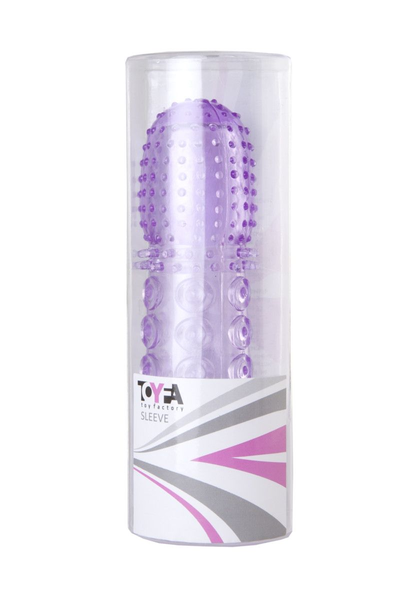 Reljefna mlaznica TOIFA, TPE, ljubičasta, 13,5 cm
