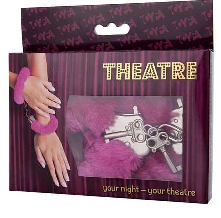 Toifa Theatre lisice, krzno, roze, 28 cm.