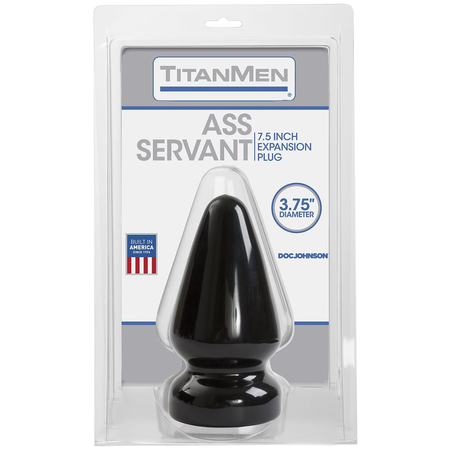 Veliki analni čep Titanmen Tools Butt Plug 3.75 Diameter Ass Servant-19 cm.