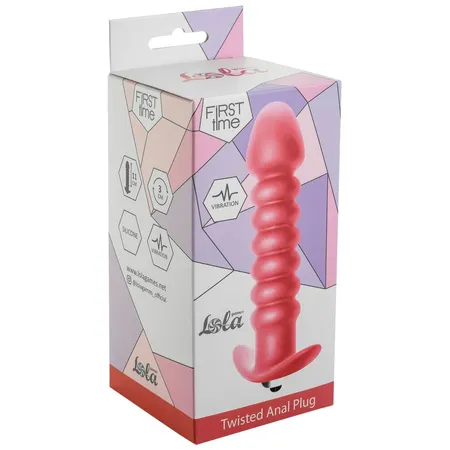 Analni čep sa vibracijama Tvisted Anal plug Pink (AAA baterije) 5007-01lola
