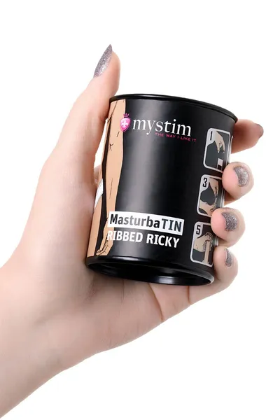 Mistim Ribbed Ricki masturbator bela 4,5 cm