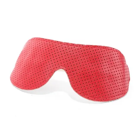 Maska od prave bele kože sa crvenim lakovima