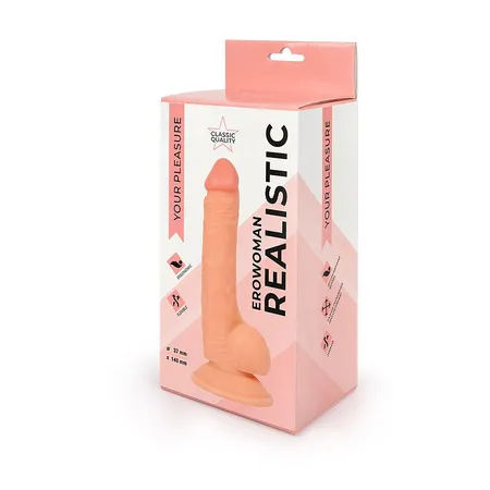 FALLOIMITATOR l radnog dela 140 mm d 37 mm, boja gola, PVC art. ER-30057