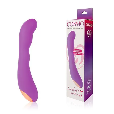 Ljubičasti silikonski vibracioni masažer .