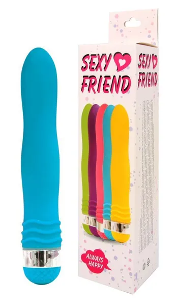 Plavi ergonomski vibrator Seki Friend .