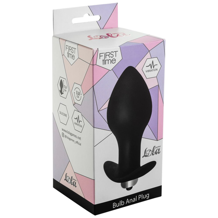 Analni čep sa vibracijom Bulb Anal plug Black (AAA baterije) 5006-03lola