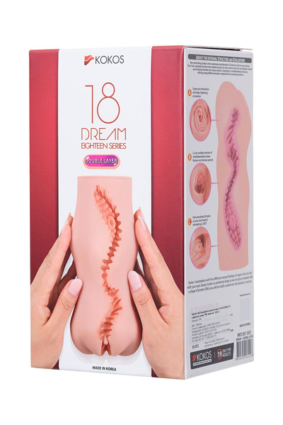 Kokos Dream, vagina masturbator bez vibracija serije 18 sa dvostrukim slojem