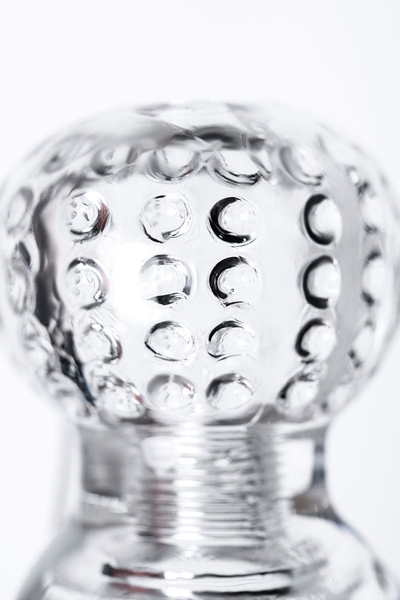 Masturbator nerealan Lingam bi TOIFA Rashmi, TPE, transparentan, 15,5 cm