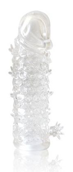 Zatvorena prozirna reljefna mlaznica Cristal Sleeve - 13 cm.