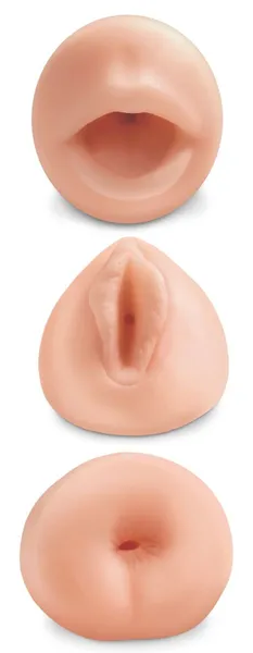 Set masturbatora vagina-anus-rotik Pipedream Extreme Toyz All 3 Holes