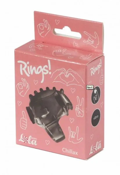 Crna glava prsta Rings Chillak