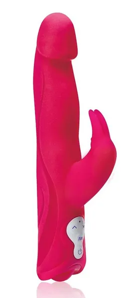 Ružičasti silikonski vibrator Jumping Bullets sa motorima .