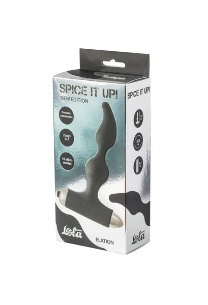 Analni čep sa vibracijama Spice it up New Edition Elation Black 8018-01lola
